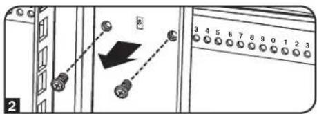 Diagram showing device panel with labeled buttons and a directional arrow indicating movement or change
