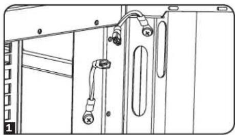 Tripp Lite SmartRack SR42UBEIS - Pour reposer la porte, inverser les étapes 1 à 3 - 1