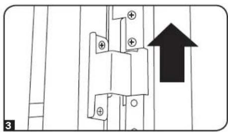 Technical diagram showing a mechanical or electrical component with positive charges and an upward arrow, labeled with number 3.