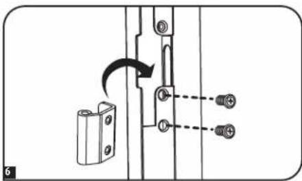 Technical diagram showing a mechanical assembly with a component and a directional arrow indicating rotation or movement.