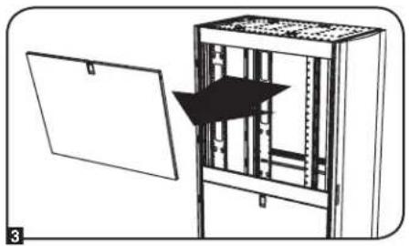 Tripp Lite SmartRack SR45UBWD - Pose et enlèvement des panneaux latéraux (suite) - 1