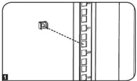 Tripp Lite SmartRack SR45UBDPWD - Para Quitar las Tuercas de Jaula, Invierta losPasos 1 a 3 - 1