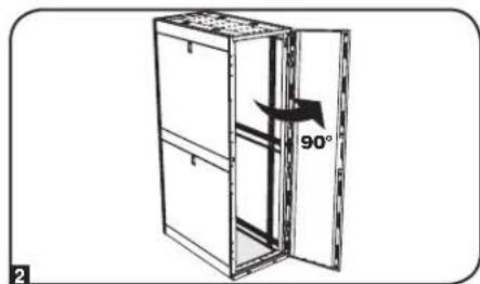 Tripp Lite SmartRack SR45UBDPWD - Inversion de la porte avant - 2