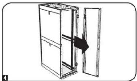 Tripp Lite SmartRack SR45UBDPWD - Inversion de la porte avant (suite) - 2