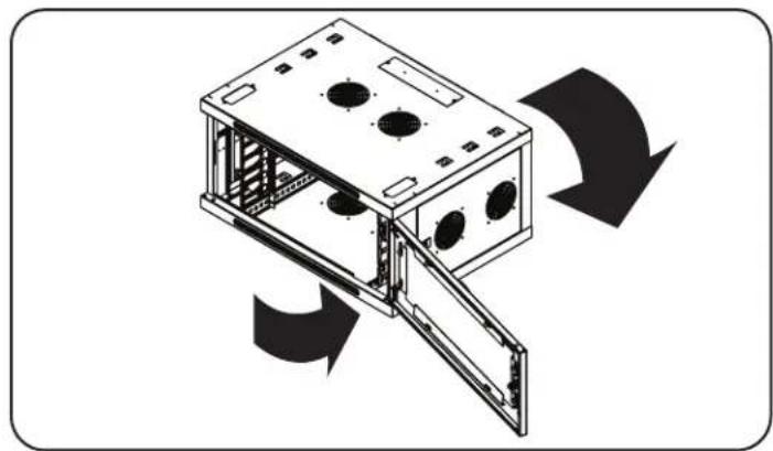 Tripp Lite SmartRack SRW6UDPGVRT - Reversing the Enclosure - 1