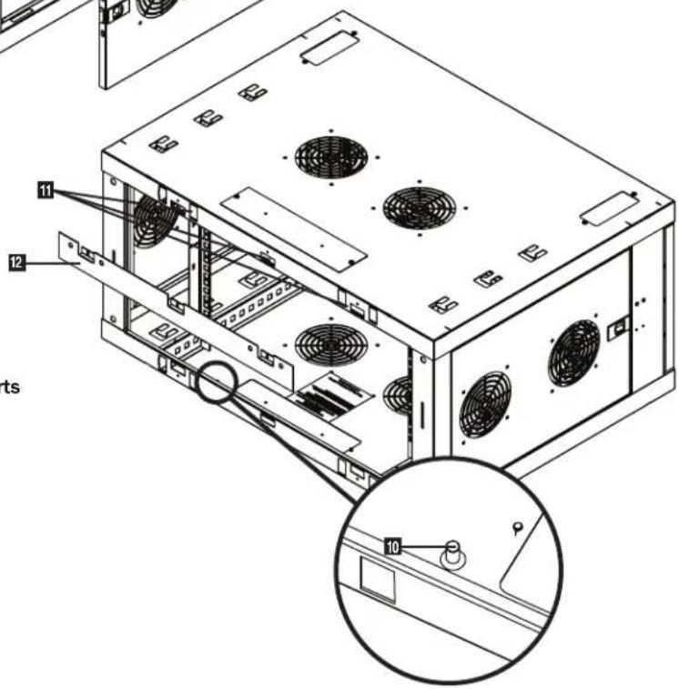 Tripp Lite SmartRack SRW6UDPGVRT - Feature Identification - 2