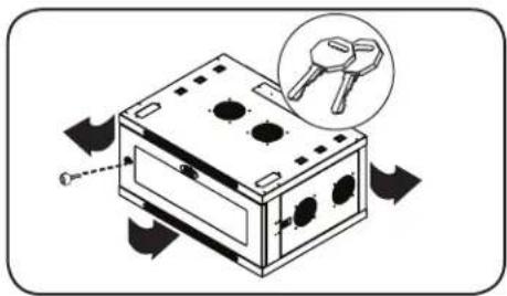 Tripp Lite SmartRack SRW6UDPGVRT - Дверные замки - 1