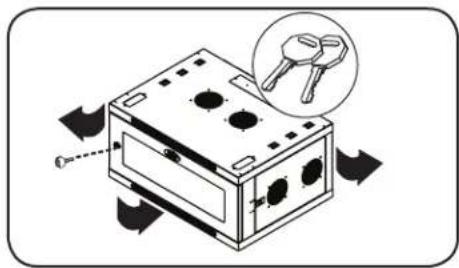 Tripp Lite SmartRack SRW6UDPGVRT - Door Locks - 1