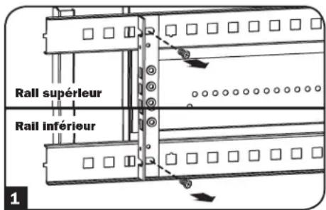 Tripp Lite SmartRack SRW6UDPGVRT - Autre possibilité de montage : rail de fixation avec trous taraudés - 1