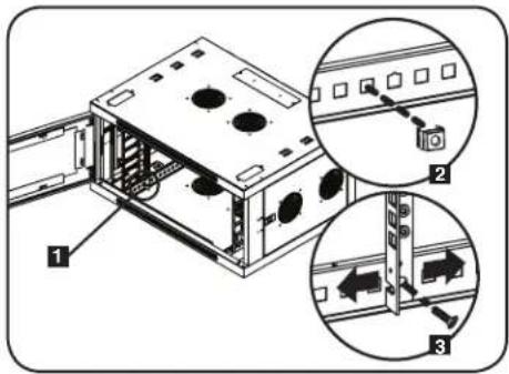 Tripp Lite SmartRack SRW6UDPGVRT - Adjusting Mounting Rail Depth - 1