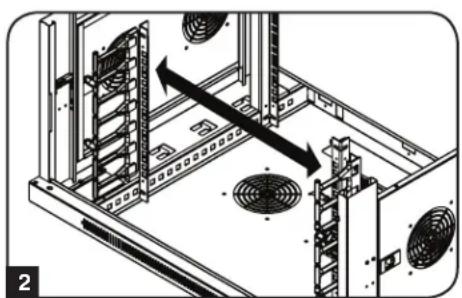Tripp Lite SmartRack SRW6UDPGVRT - Alternate Mounting: Tapped Hole Mounting Rail - 2