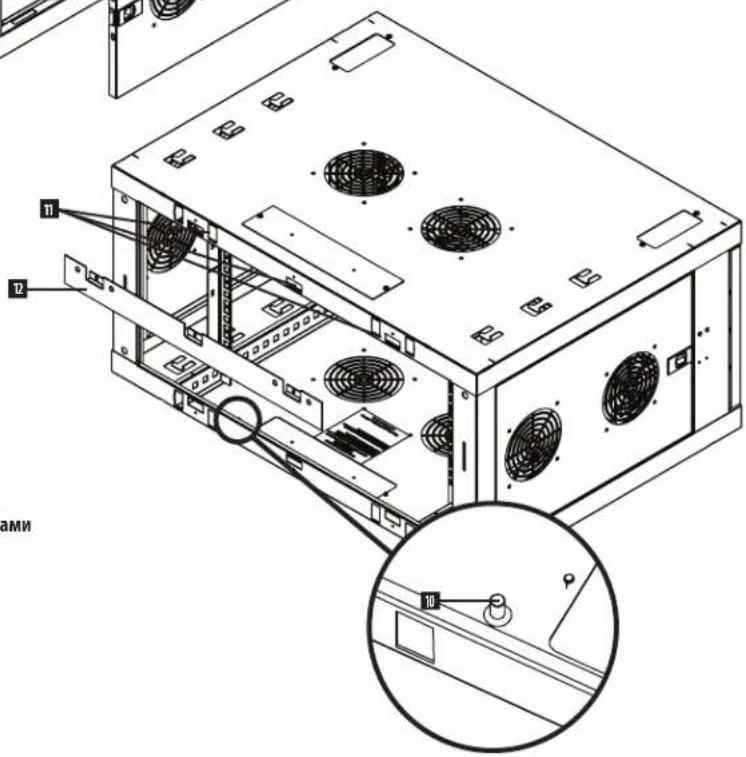 Tripp Lite SmartRack SRW6UDPGVRT - Схема расположения функциональных элементов - 2