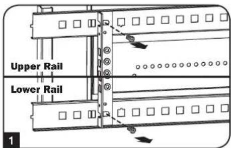 Tripp Lite SmartRack SRW9UG - Alternate Mounting: Tapped Hole Mounting Rail - 1