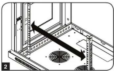 Tripp Lite SmartRack SRW9UG - Alternate Mounting: Tapped Hole Mounting Rail - 2