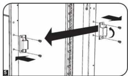 Tripp Lite SmartRack SR42UBSD1032 - Inversion de la porte avant (suite) - 3