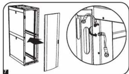 Tripp Lite SmartRack SR42UBSD1032 - Invirtiendo la Puerta Frontal (continuación) - 5