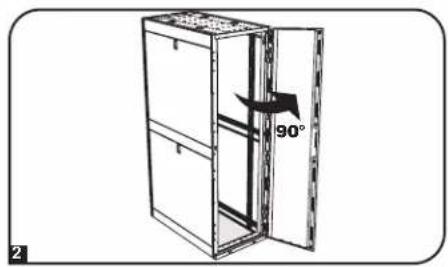 Tripp Lite SmartRack SR45UBEXPNDNR3 - Reversing Front Door - 2
