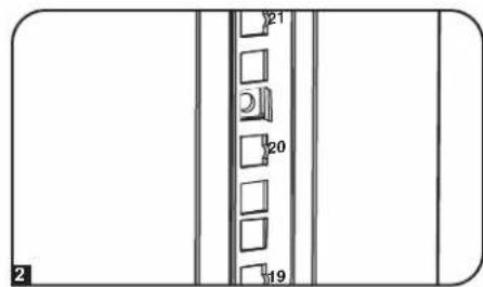 Tripp Lite SmartRack SR45UBEXPNDNR3 - Pour enlever les écrous à cage, inverser les étapes 1 à 3 - 2