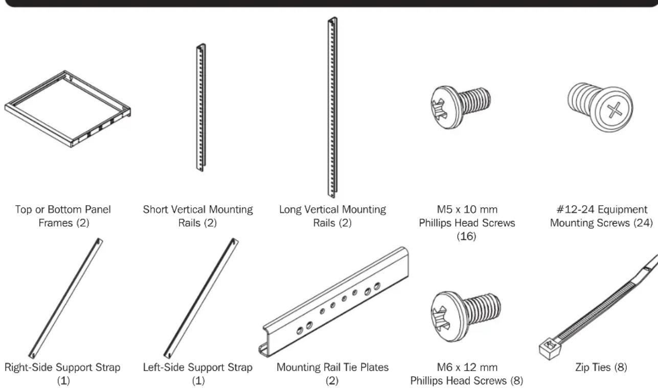 Tripp Lite SmartRack SRWO8U22MD - Parts List - 1