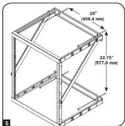 Tripp Lite SmartRack SRWO8U22MD - Configuration 8U - 9