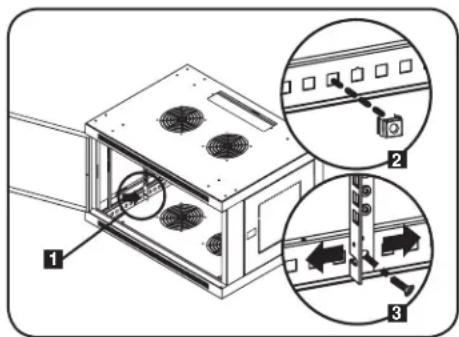 Tripp Lite SmartRack SRW9UDPW - Configuration de la baie suite - 11