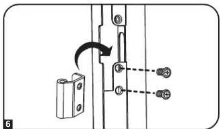 Diagram showing a mechanical assembly with a cylindrical component and a lock mechanism, labeled with pins and directional arrows.
