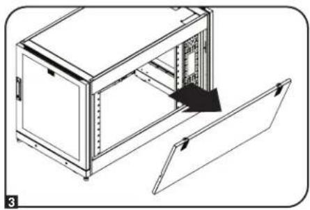 Tripp Lite SmartRack SR14UBDP - Снятие боковой панели - 2