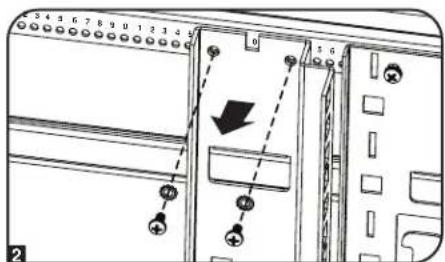 Diagram of a computer interface with labeled components and directional arrows indicating movement or change.