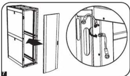 Tripp Lite SmartRack SR42UBDP48 - Inversion de la porte avant (suite) - 5