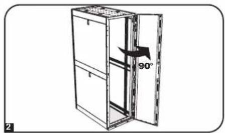 Tripp Lite SmartRack SR42UBDP48 - Inversion de la porte avant - 2