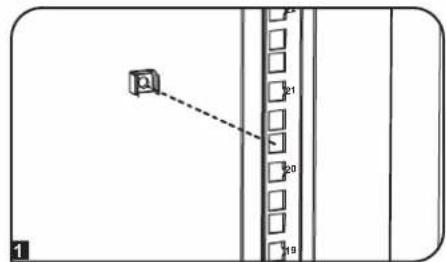 Tripp Lite SmartRack SR42UBDP48 - Para Quitar las Tuercas de Jaula, Invierta los Pasos 1 a 3 - 1