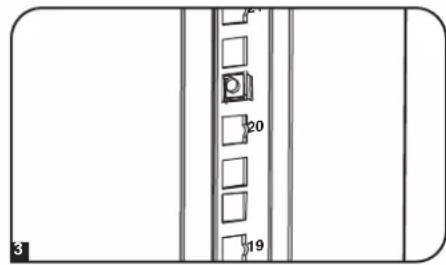 Tripp Lite SmartRack SR42UBDP48 - Pour enlever les écrous à cage, inverser les étapes 1 à 3 - 3