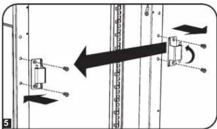 Tripp Lite SmartRack SR42UBDP48 - Inversion de la porte avant (suite) - 3