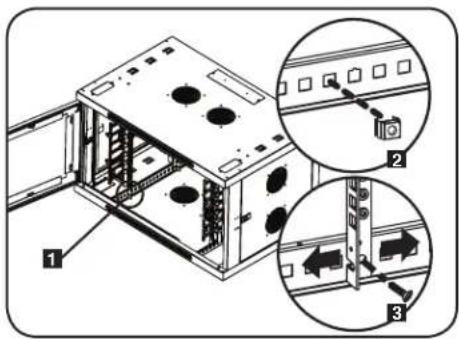 Tripp Lite SmartRack SRW9UDPVRT - Warning: Do not attempt to adjust rails while equipment is installed in the enclosure. Do not attempt to use rails without screws installed. (2 per rail.) - 1