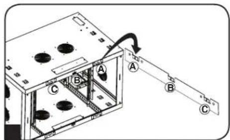 Tripp Lite SmartRack SRW9UDPVRT - Instalando el gabinete en la pared - 2
