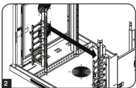 Tripp Lite SmartRack SRW9UDPVRT - Instalación Alterna: Riel de Instalación con Orificio Roscado - 2