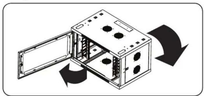 Tripp Lite SmartRack SRW9UDPVRT - Reversing the Enclosure - 1