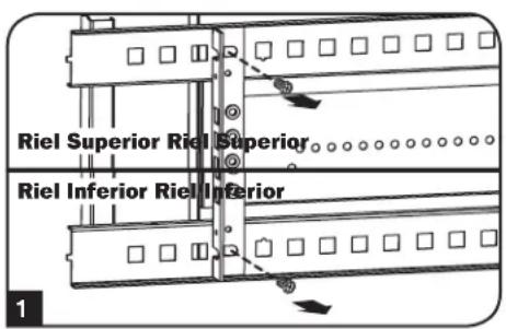 Tripp Lite SmartRack SRW9UDPVRT - Instalación Alterna: Riel de Instalación con Orificio Roscado - 1