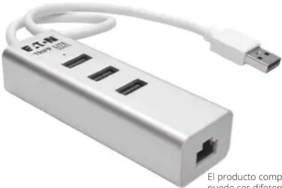 Tripp Lite U336U03GB - Hub de 3 puertos SuperSpeed USB 3.2 con Gigabit Ethernet - 1