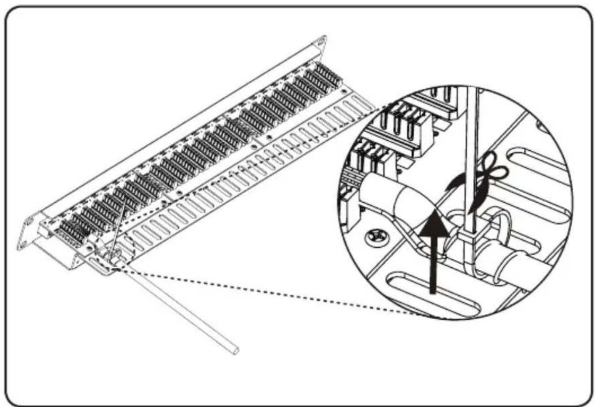 Tripp Lite N252024SHK - Utiliser des attaches de câble en nylon pour fixer les câbles au mètre au gestionnaire du câblage. - 1