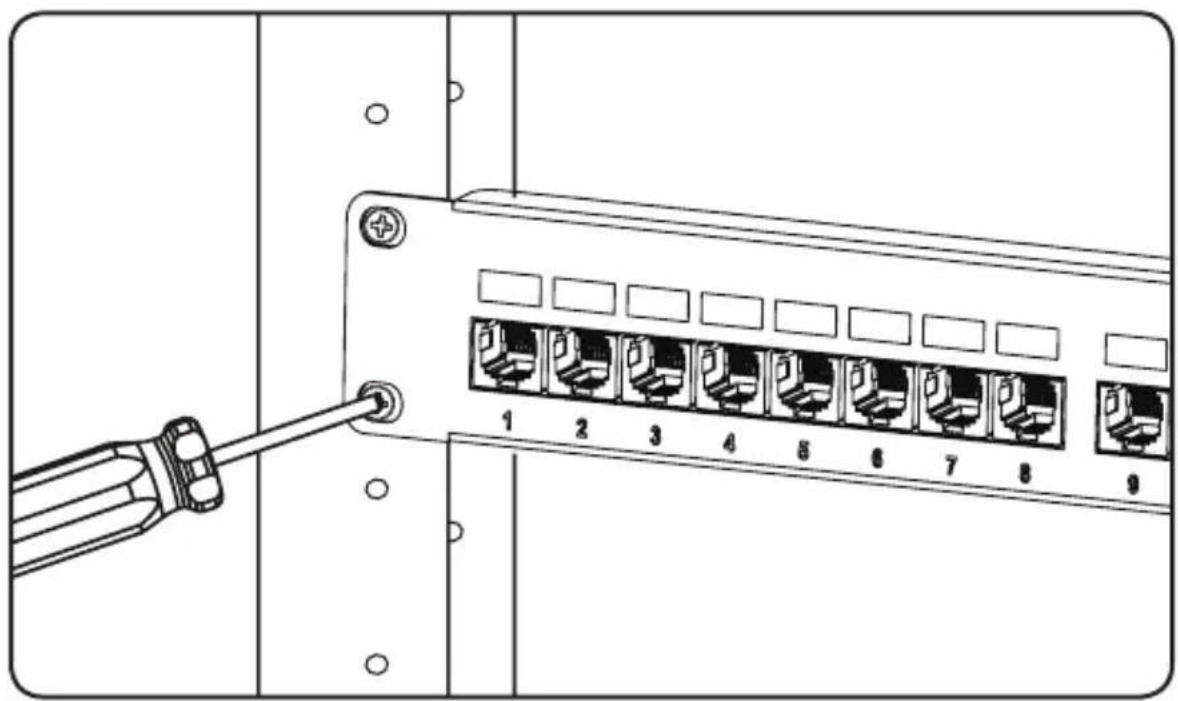 Tripp Lite N252024SHK - Attach the patch panel to a rack or cabinet. - 1