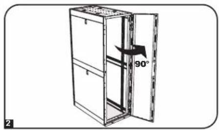 Tripp Lite SmartRack SR45UBWDVRT - Invirtiendo la Puerta Frontal - 2