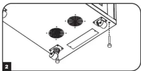 Tripp Lite SmartRack SR24UB - Instalación de Niveladores - 2