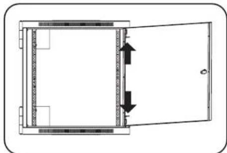 Tripp Lite SmartRack SR24UB - Inverser le sens des portes - 3