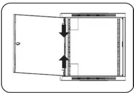 Tripp Lite SmartRack SR24UB - Como invertir las puertas - 1