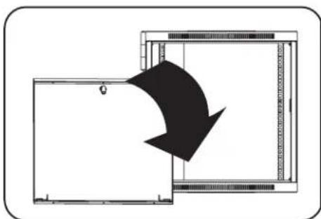 Tripp Lite SmartRack SR24UB - Reversing the Doors - 2