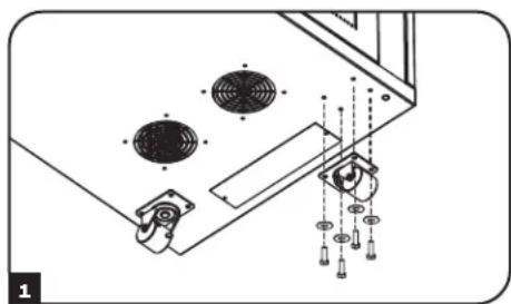 Tripp Lite SmartRack SR24UB - Instalación de Niveladores - 1