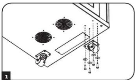 Tripp Lite SmartRack SR24UB - Installing Levelers - 1