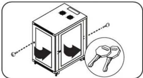 Tripp Lite SmartRack SR24UB - Cerraduras de las puertas - 1