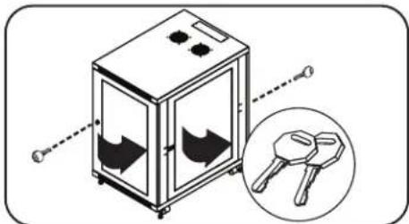 Tripp Lite SmartRack SR24UB - Door Locks - 1